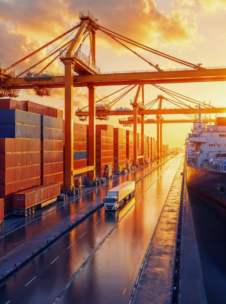 shipping-port-sunset-with-cargo-containers